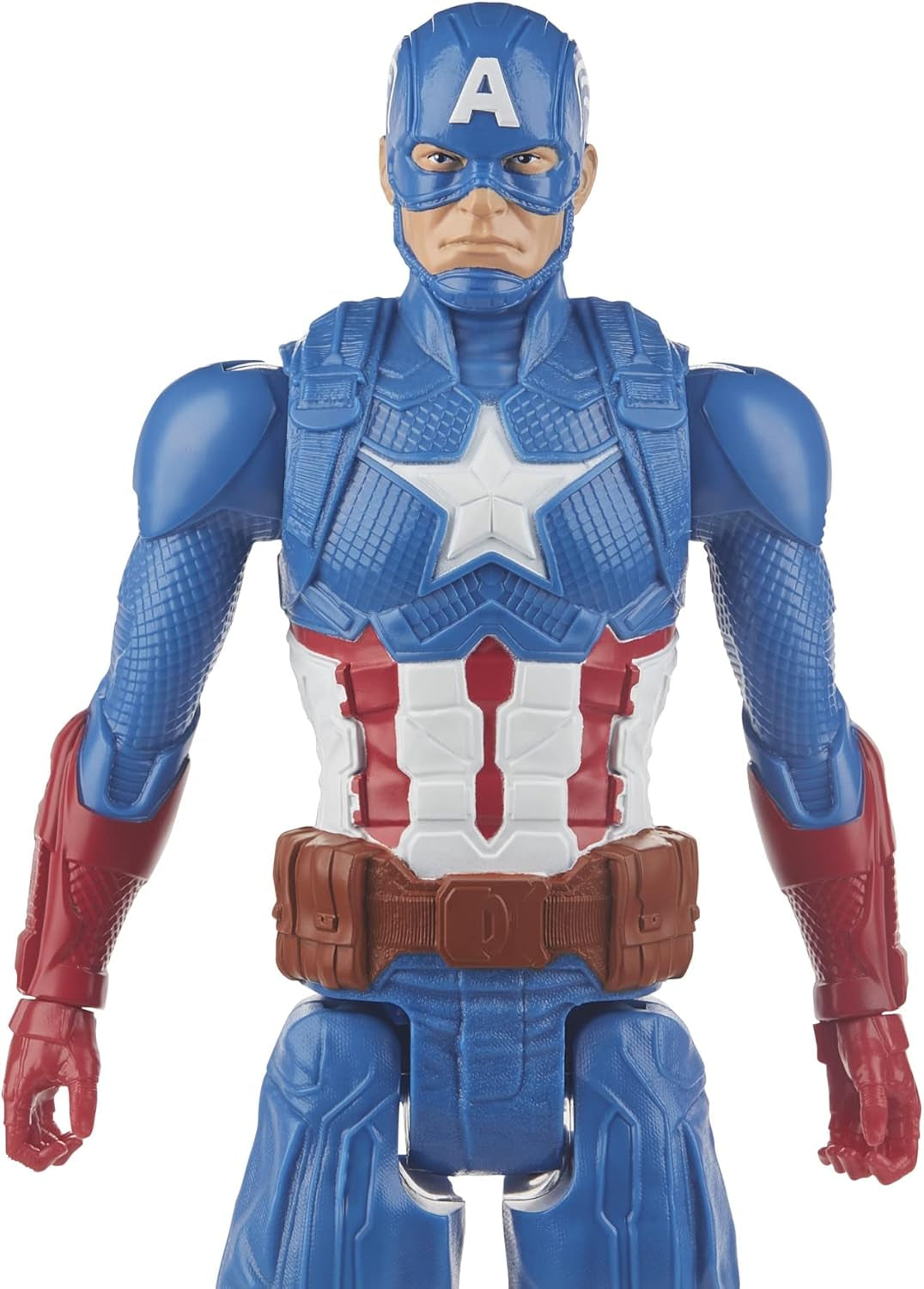 Marvel Avengers Titan Hero Series Blast Gear Captain America Action Figure Giocattolo grande da 30 cm per 4+ anni Action Figure blu Naty Shop