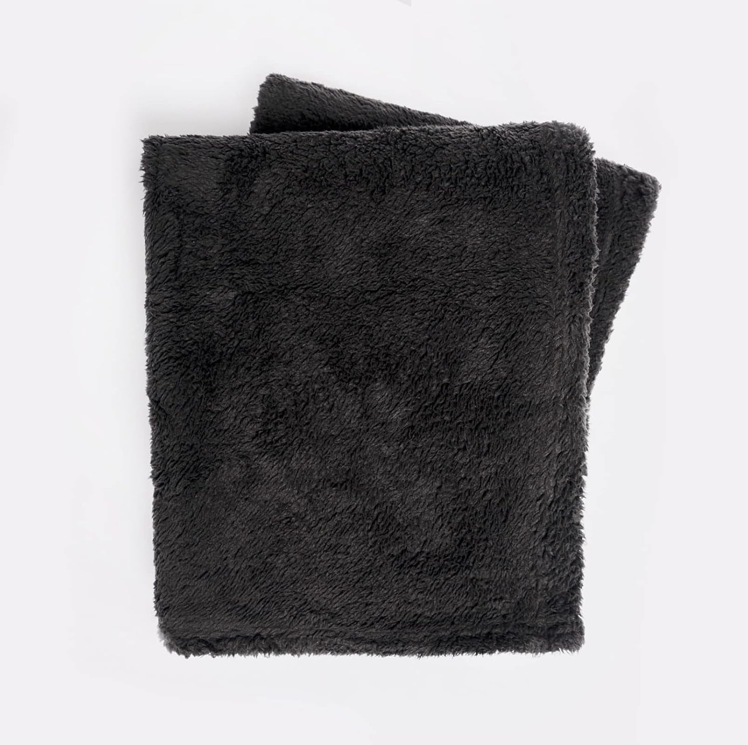 Brentford's Teddy Coperta in Pile Coperta da Letto Grande Peluche Super Morbida e Calda Copriletto per Divano Letto Nero - 150 X 200 Cm Letti e Coperte Besuche den Brentfords-Store