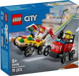 Furgone per la consegna delle pizze LEGO City vs. Camion delle pizze - Giocattolo Soapbox per ragazze e ragazzi dai 5 anni - Set da costruzione con 2 minifigure di autisti - Regalo di compleanno e di festa 60458 Set da costruzione Besuche den LEGO-Store