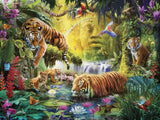 Ravensburger Puzzle 12000696 - Idillio sull'occhio dell'acqua - Puzzle da 1500 pezzi per adulti e bambini dai 14 anni, puzzle con motivo tigre Puzzle Naty Shop Nuovo design