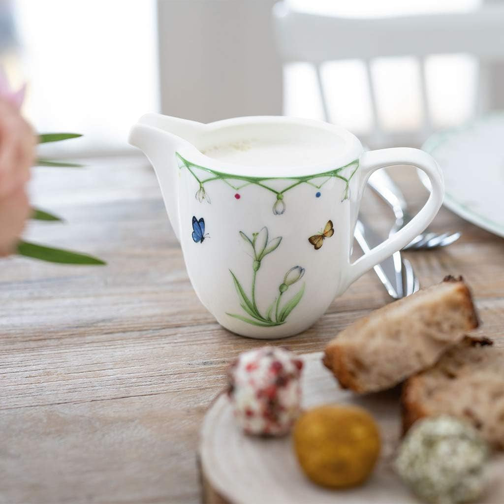 Villeroy & Boch Tazza da latte Colourful Spring, 280 ml, Porcellana Premium, Bianco/Multicolore