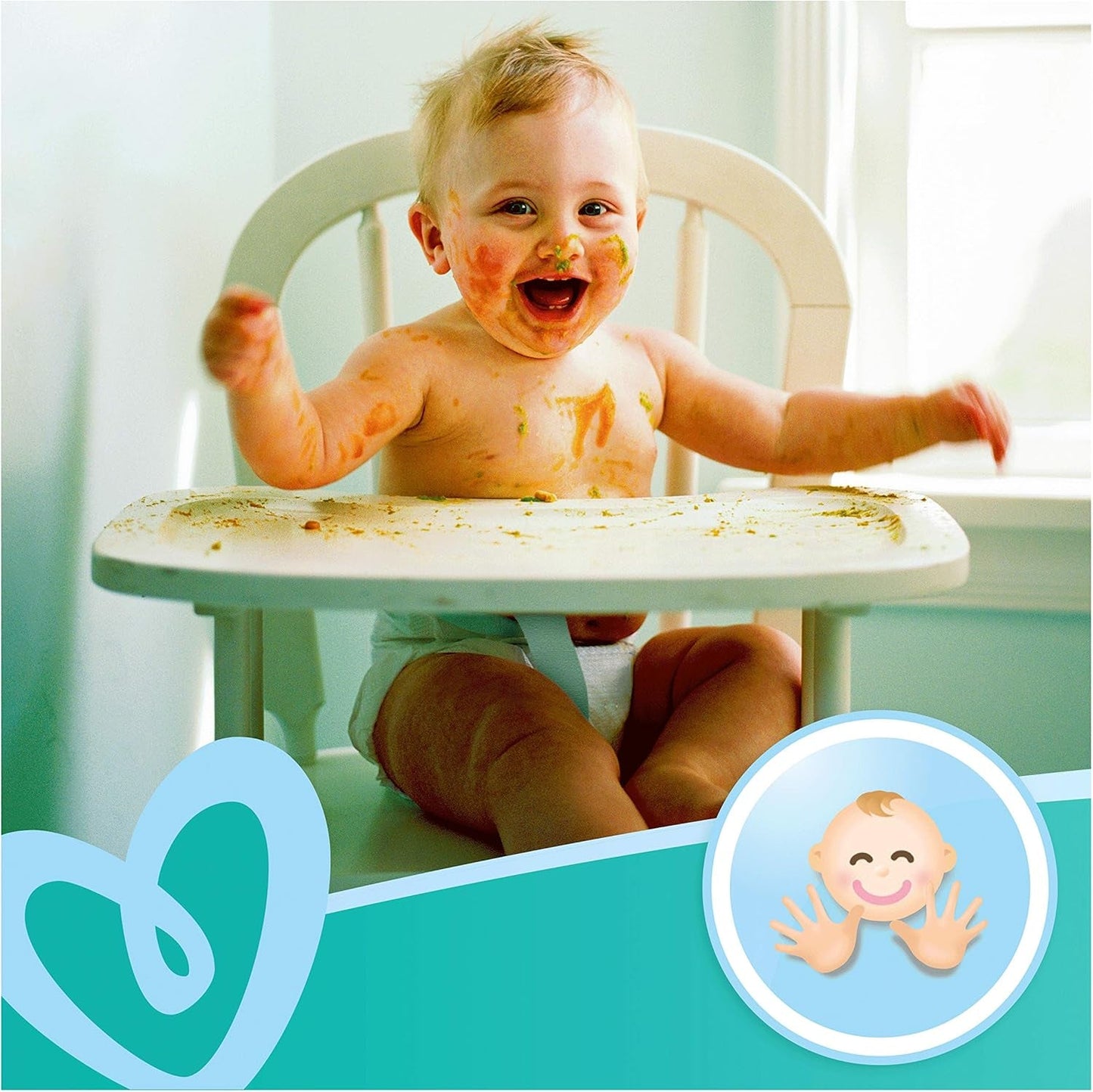 Salviette per neonati Pampers Fresh Clean 81688041, 3x52 pezzi, (salviette per neonati, sacchetto di plastica, ragazza/ragazzo, turchese, bianco, Germania, 896,7 g)