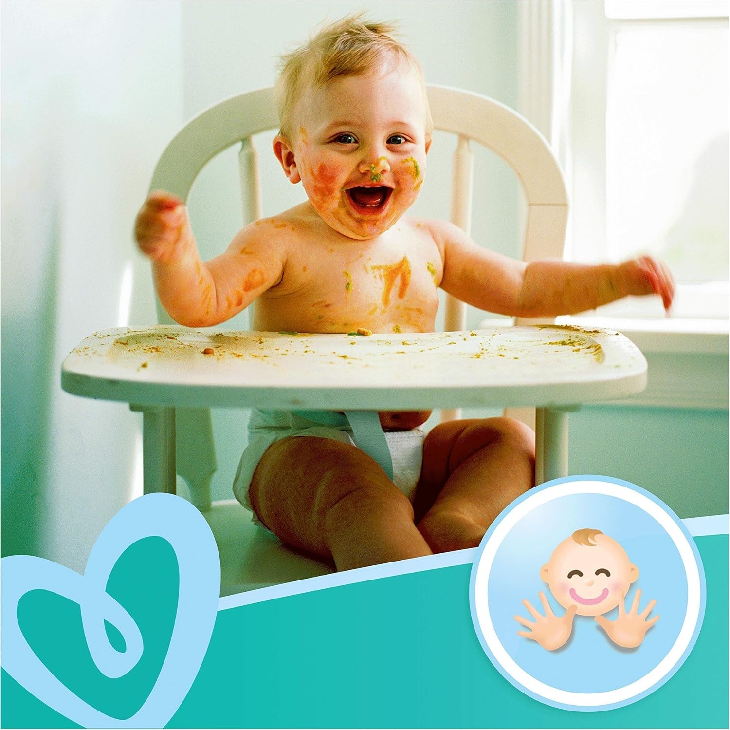 Salviette per neonati Pampers Fresh Clean 81688041, 3x52 pezzi, (salviette per neonati, sacchetto di plastica, ragazza/ragazzo, turchese, bianco, Germania, 896,7 g)