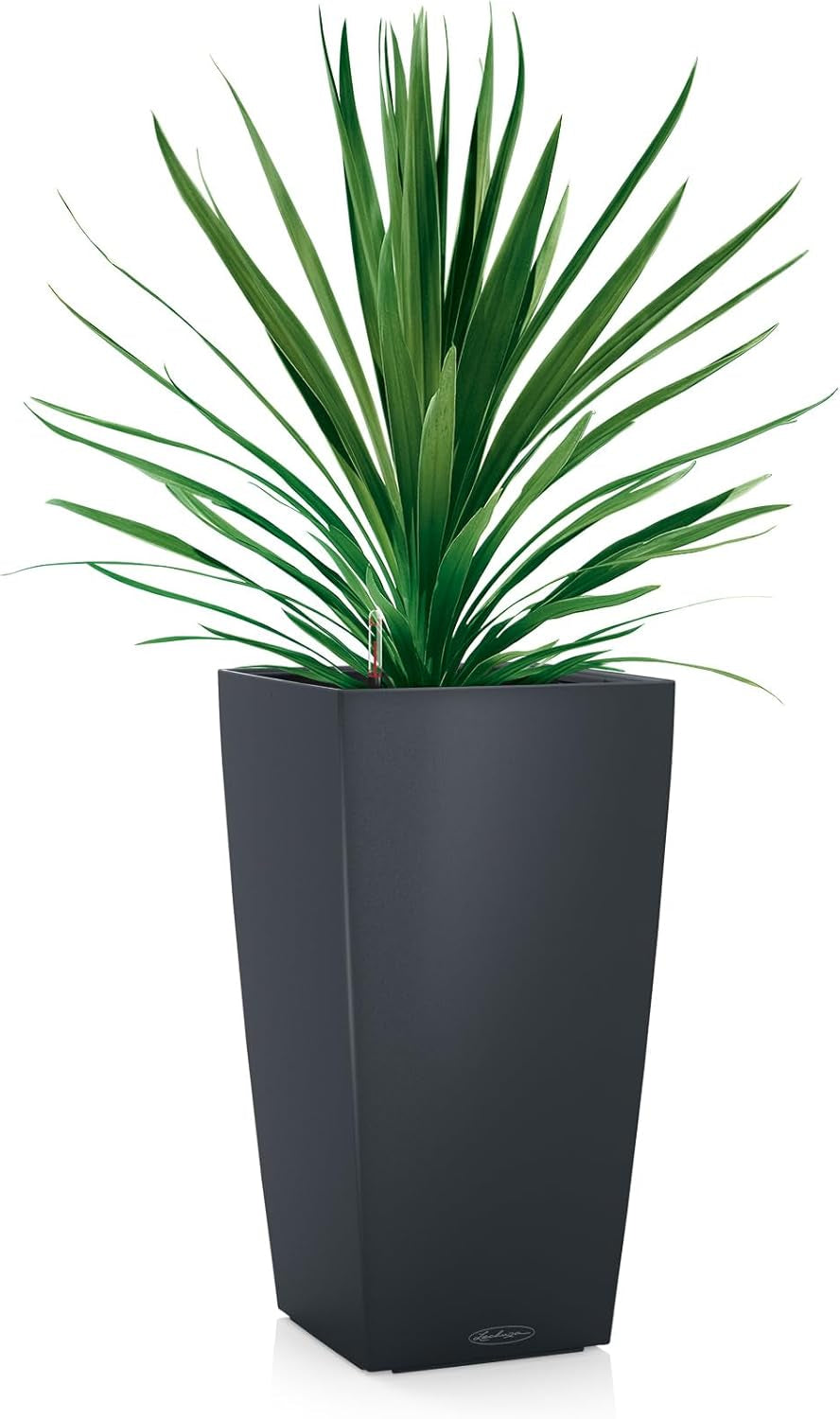 LECHUZA CUBICO Colore 30 grigio ardesia 13138, 29,5x29,5x56,5 cm