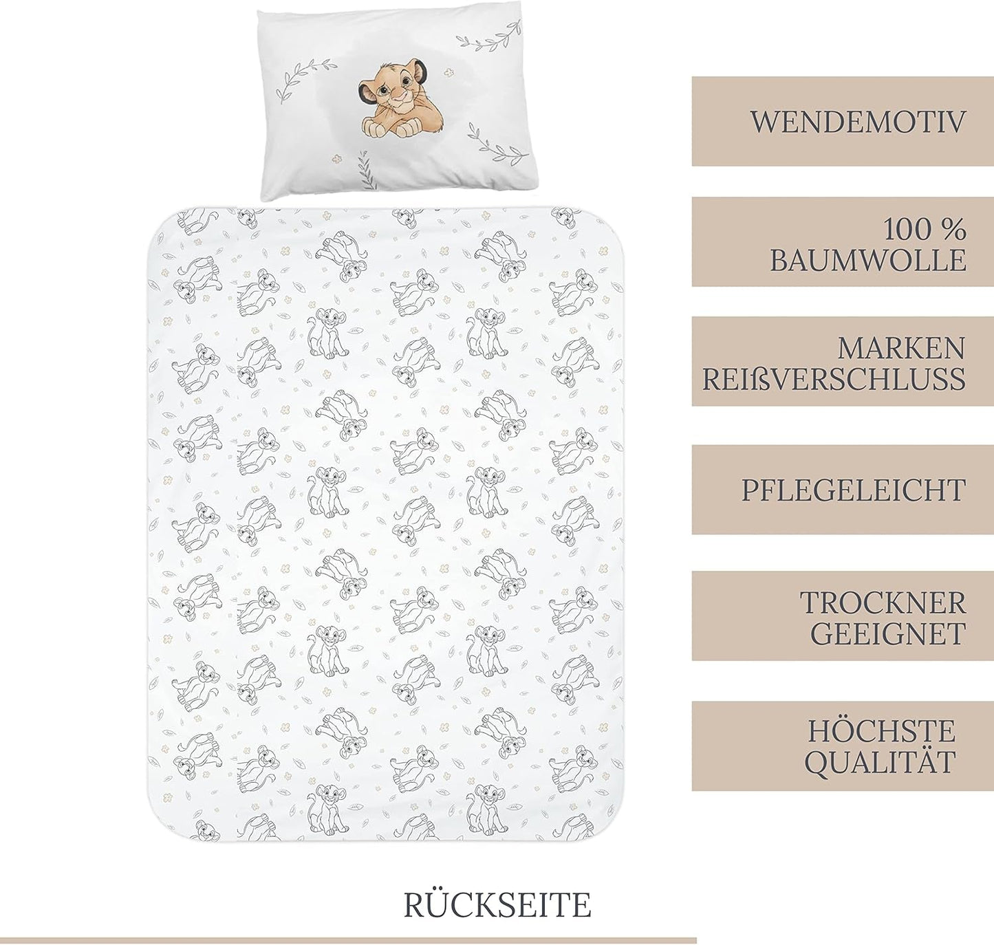 Biancheria da letto per bambini, Simba, Il Re Leone Biancheria da letto - bambini Naty Shop