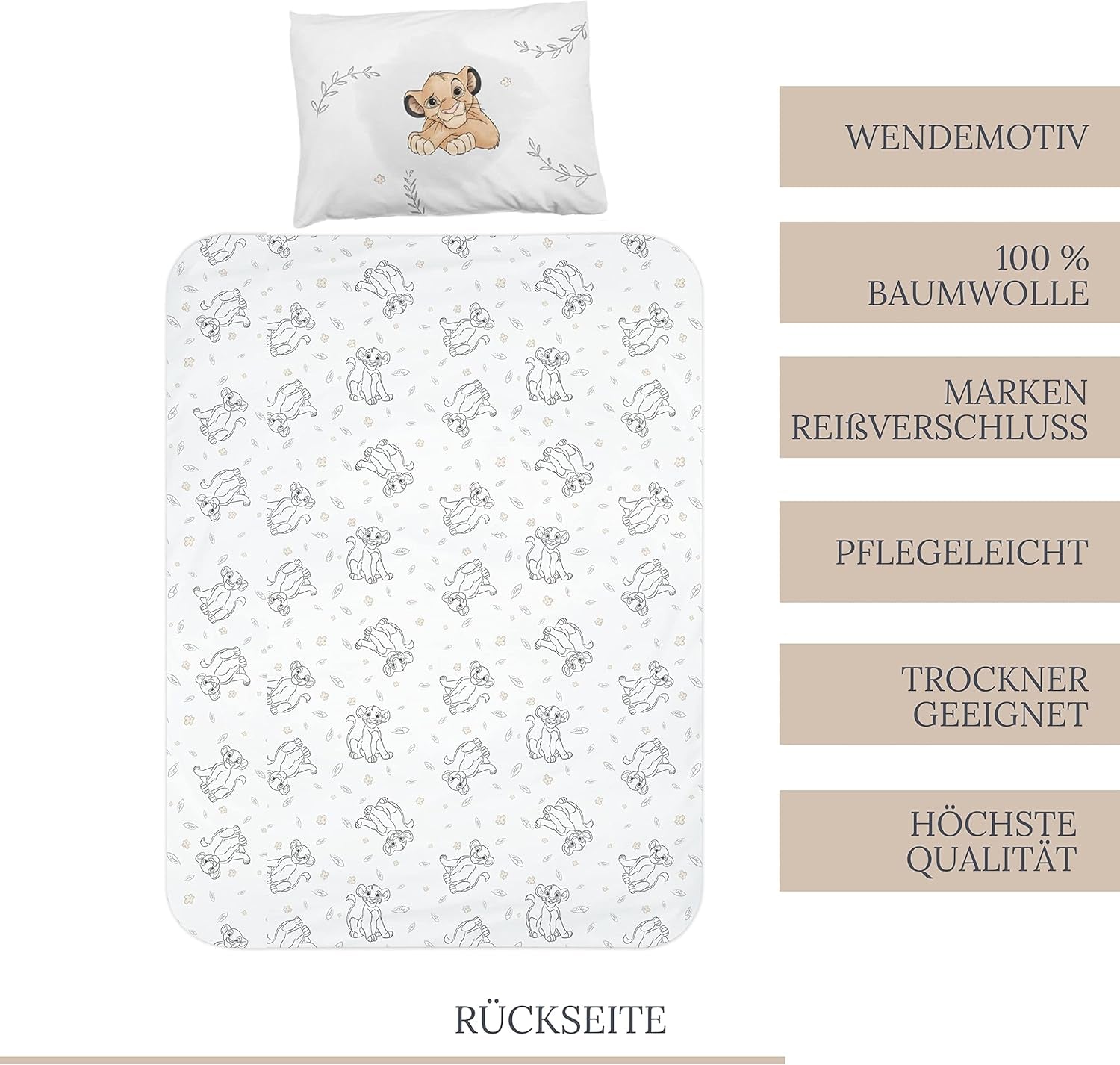 Biancheria da letto per bambini, Simba, Il Re Leone Biancheria da letto - bambini Naty Shop