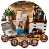 Set caffè in grani 3x1kg 3000g | Guaxupe brasiliano | Caffè brasiliano | Caffè speciale | Appena fritto | Panificio artigianale al caffè