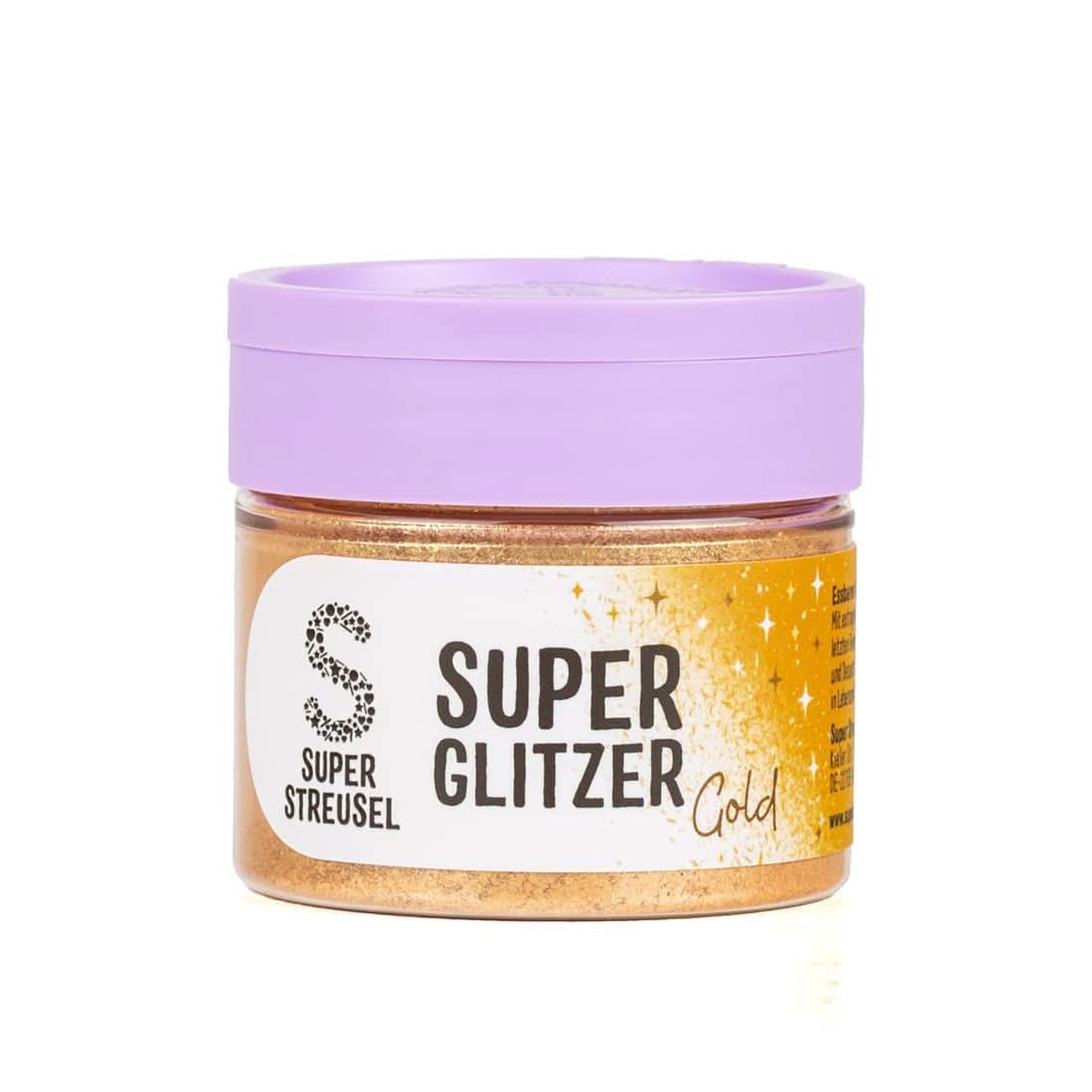 Super Streusel, Super Glitter Powder Gold, polvere glitterata, oro, 10 grammi Glitter Naty Shop