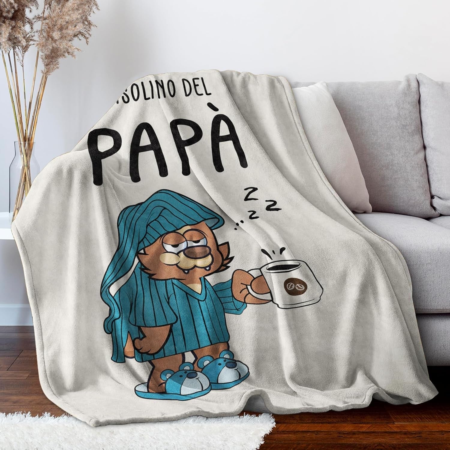Regalo per papà Musaecoin, regalo di compleanno per papà, idee regalo per papà, regali per papà, coperta di flanella da 50-60 pollici, regalo di Natale per papà, regalo per la festa del papà Letti e coperte musaecoin