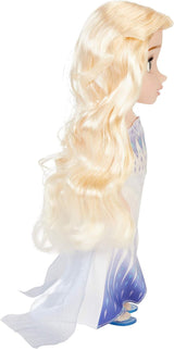 Disney Frozen 2 ELSA La Regina delle Nevi - Bambola mobile alta 35 cm con abito alla moda iconico e capelli lunghi e fluenti per un divertimento extra, per ragazze dai 3 anni in su, 214894 Naty Shop Dolls