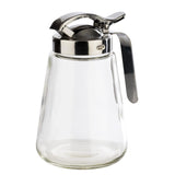 APS 765 Tazza universale, tazza versatrice in vetro con tappo a vite in acciaio inox, tazza versatrice per miele, crema al caffè o altri liquidi, 8,5 x 12 cm, altezza 13 cm