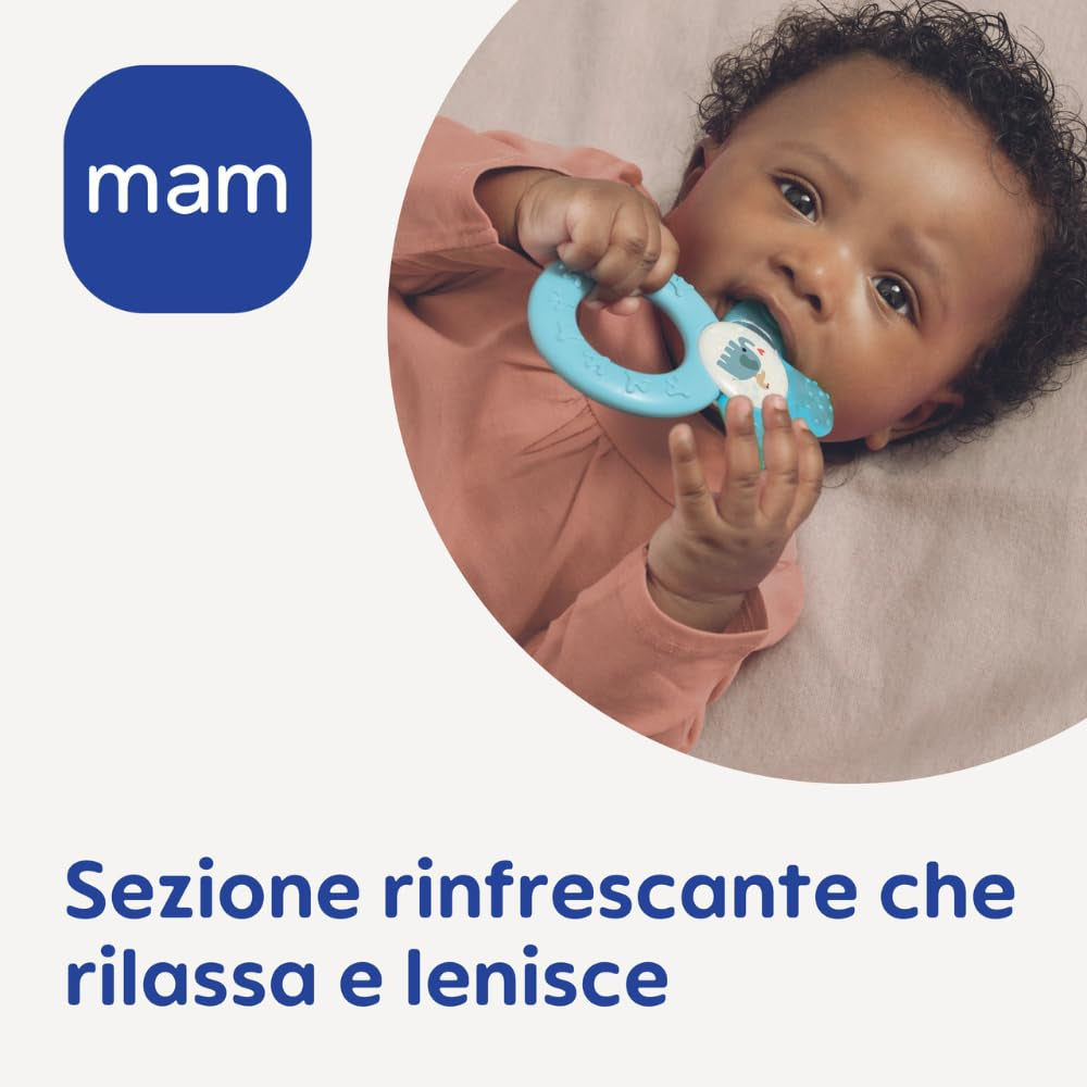 Massaggio gengivale rinfrescante Mam Cooler, 4 mesi, verde