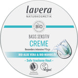 Lavera Basis Sensitiv, trattamento intensivo per pelli secche con Aloe Vera e olio di mandorle, 150 ml Naty Shop Default Title