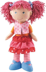 Bambola HABA Lily Lou - Bambola di stoffa morbida da 18 mesi - 30 cm con vestiti e capelli - Compagna di giochi ideale per i bambini piccoli - 1302842001