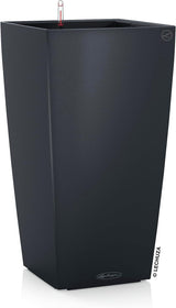 LECHUZA CUBICO Colore 30 grigio ardesia 13138, 29,5x29,5x56,5 cm