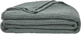 ESSIX Plaid, Monocolore, In garza di cotone, Jazzy, 130 X 170 Cm Piumini e trapunte Naty Shop Sage