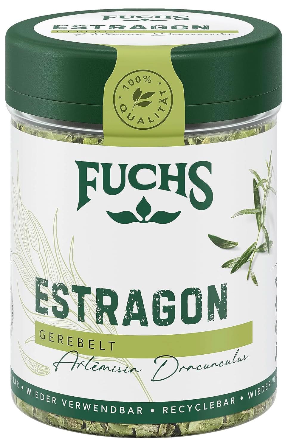 Fuchs, dragoncello, erbe francesi per condire insalate o salsa olandese, 10 grammi Condimente Naty Shop