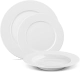 Servizio tavola Gerlach 1760 - 18 pezzi - Servizio tavola per 6 persone - Servizio piatti - Porcellana moderna, bianco