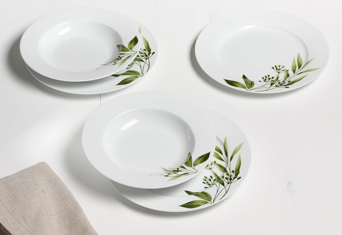 Servizio da tavola Ritzenhoff & Breker Evora, 12 pezzi, porcellana, bianco