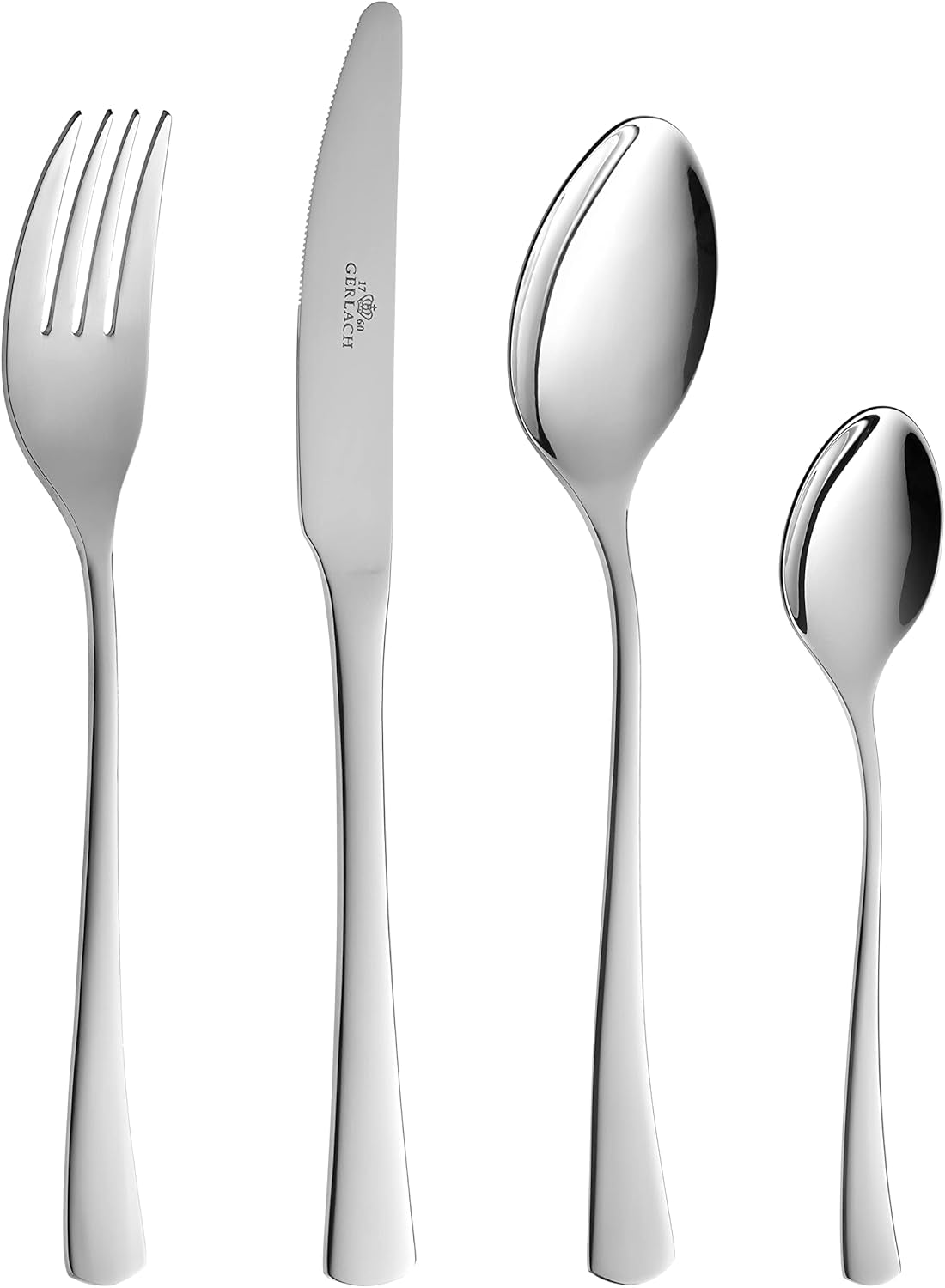 Gerlach 1760 Tunea Set, Posate Acciaio Inox, 24 pz, 6 Persone Cucina Naty Shop