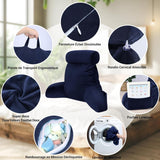 INFANZIA cuscino da lettura ergonomico con braccioli, supporto per la schiena, blu navy