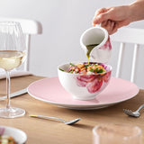 Villeroy & Boch - Rose Garden Tazza da latte, 280 ml, porcellana Premium, bianco/rosa