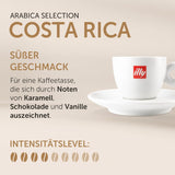illy, Kaffeebohnen Arabica Selection Costa Rica, 100% Arabica con caramello, note di cioccolato e note di vaniglia, süßer Gesmack, 1 dose da 250 g