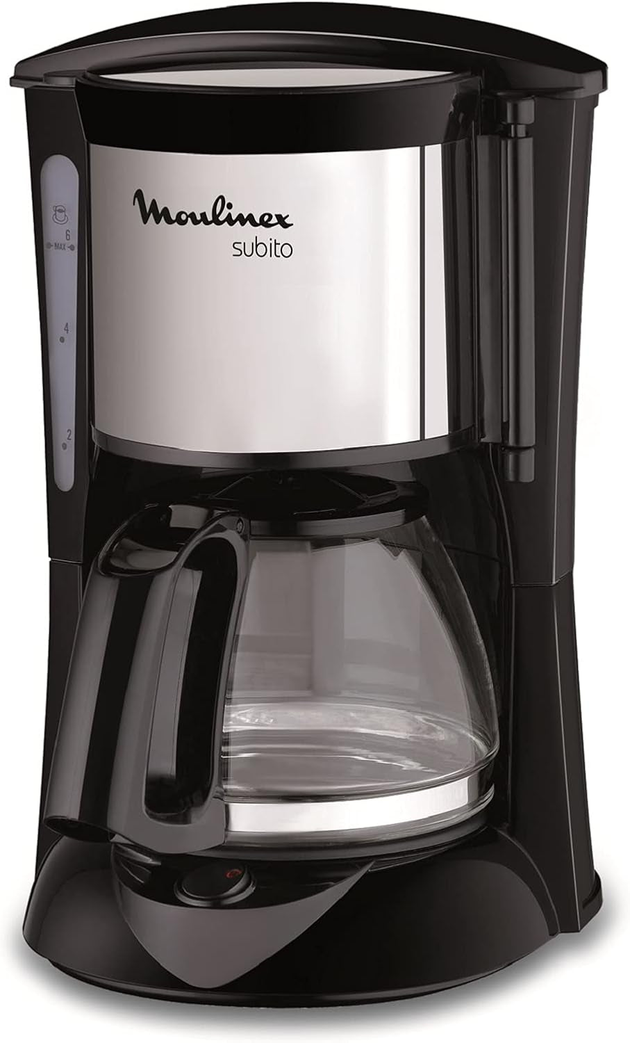 FG150813 Caffettiera Subito, 6 tazze, Nero/Acciaio inox
