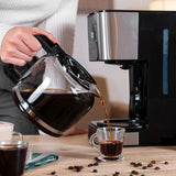 Espresso con filtro Cecotec Coffee 66 Drop and Touch, potenza 950 W, 1,5 L, 12 tazze, touch screen, caraffa in vetro, timer 24 ore, 6 interruttori, filtro a rete riutilizzabile