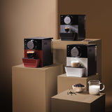 Macchina per caffè espresso compatta Cecotec Cremmaet Cube, 1350 W, sistema di pressatura 10 g, sistema di pre-infusione, 19 bar, sistema di blocco termico, 5 impostazioni di macinatura, pannello di controllo touch