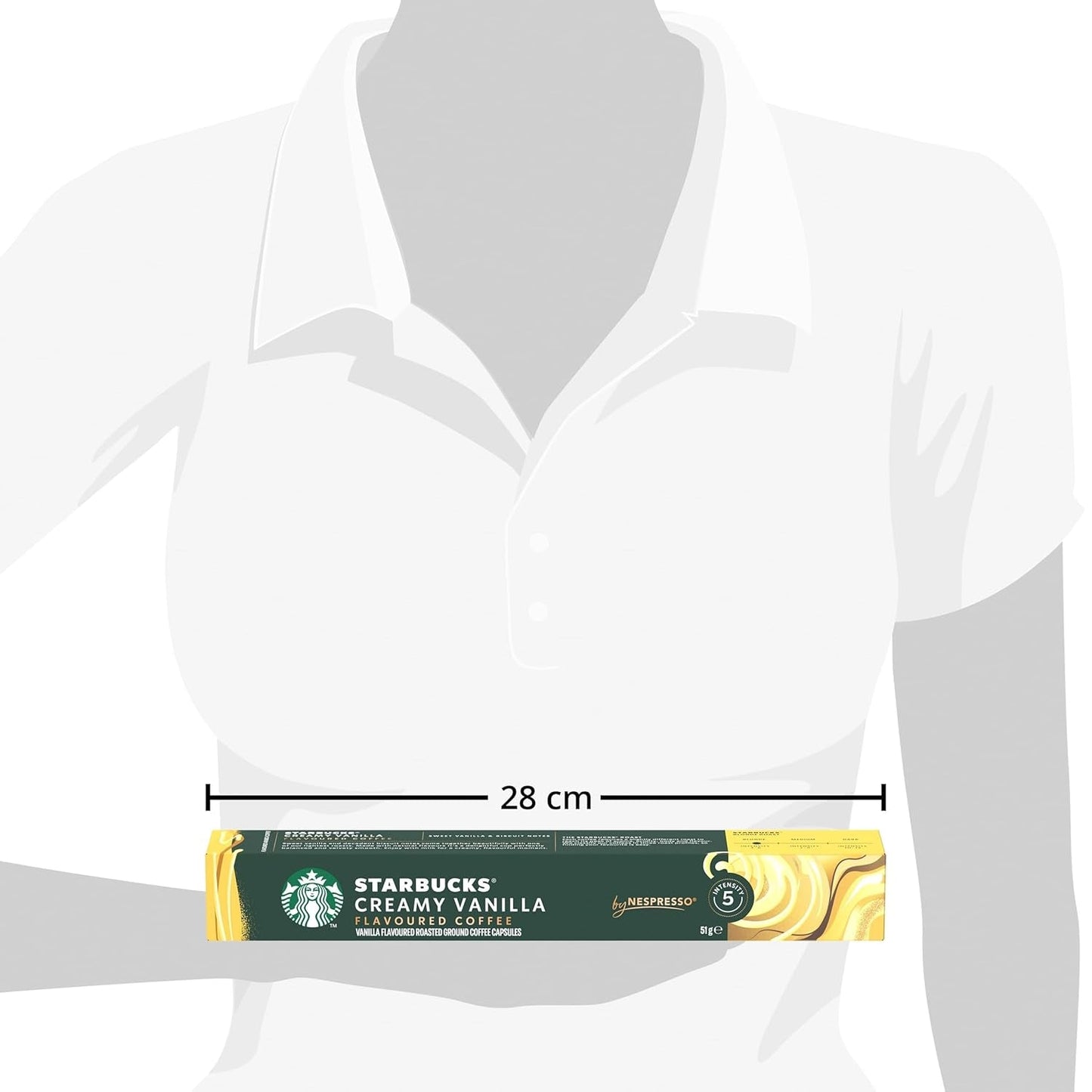STARBUCKS di Nespresso, Helle Röstung, Vanille Aromatischen Kaffeekapseln 6 x 10 (60 Capsule)
