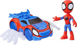 SPIDEY e I SUOI FANTASTICI AMICI Marvel Spidey Motocicletta Giocattolo per ragazzi e ragazze dai 3 anni in su Action Figure Naty Shop Spidey web speedster