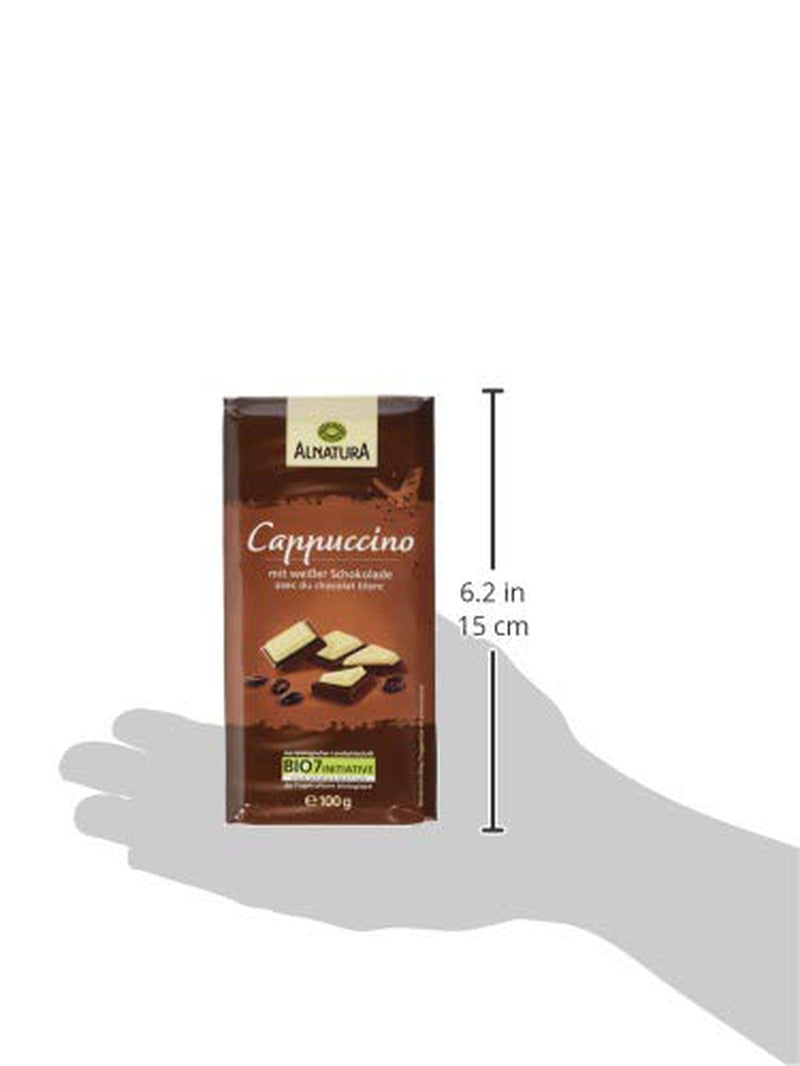 Cioccolato biologico ripieno di cappuccino, 100g