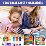Colorante alimentare in gel - Colorante alimentare arcobaleno per torte, dolci, biscotti, amaretti - Colorante alimentare concentrato senza zucchero per decorare torte, bevande, uova di Pasqua, slime - 15 g ciascuno