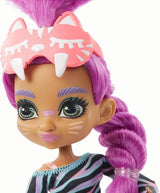 Cave Club GTH02 - Roaralai Pyjama Party Fun Doll, bambola articolata con capelli viola e accessori, regalo per bambini dai 4 anni in su, multicolore