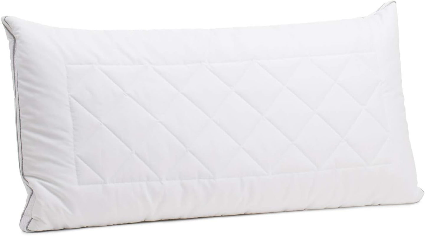 Gözze - Cuscino con cuscino interno 150G e fascia climatica, incluso sacchetto di ricarica, 40 X 80 cm - Cuscini standard Bianco Naty Shop