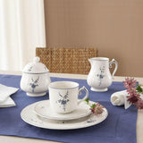 Villeroy & Boch Vieux Luxembourg Tazza da latte, 300 ml, Porcellana Premium, Bianco/Blu, 1023410760, Multicolore