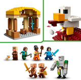 LEGO Minecraft Ghast Balloon Attack - Giocattolo da giocatore per bambini - Set di costruzione del videogioco con casa, pollo e Golem - Articoli di film per ragazzi 10+ - 21273 Set di costruzione Beuche den LEGO-Store