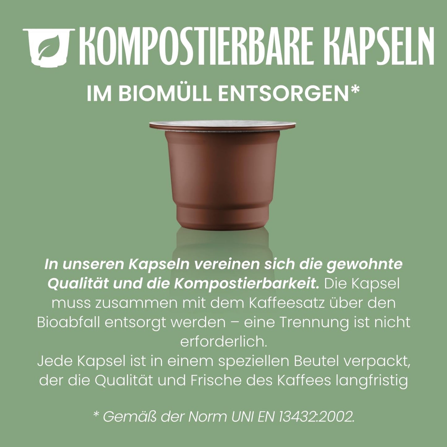 Caffè Vergnano 1882 - Èspresso Kaffeekapseln compostabili, compatibili con Nespresso, Cremoso - Packung Enthält 100 Kapseln