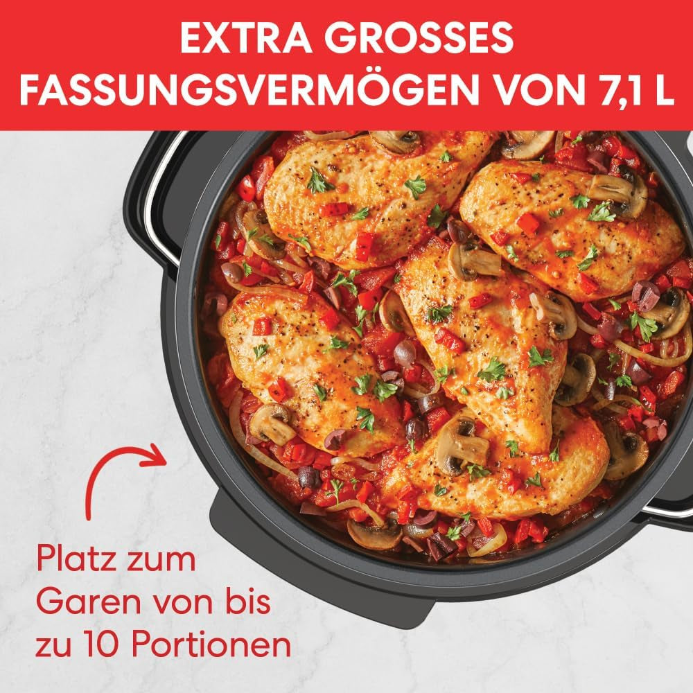 Pentola a cottura lenta Instant Pot Superior, Multicooker da 7,1 L, 4 funzioni di cottura, Pentola a cottura lenta da 800 W Naty Shop