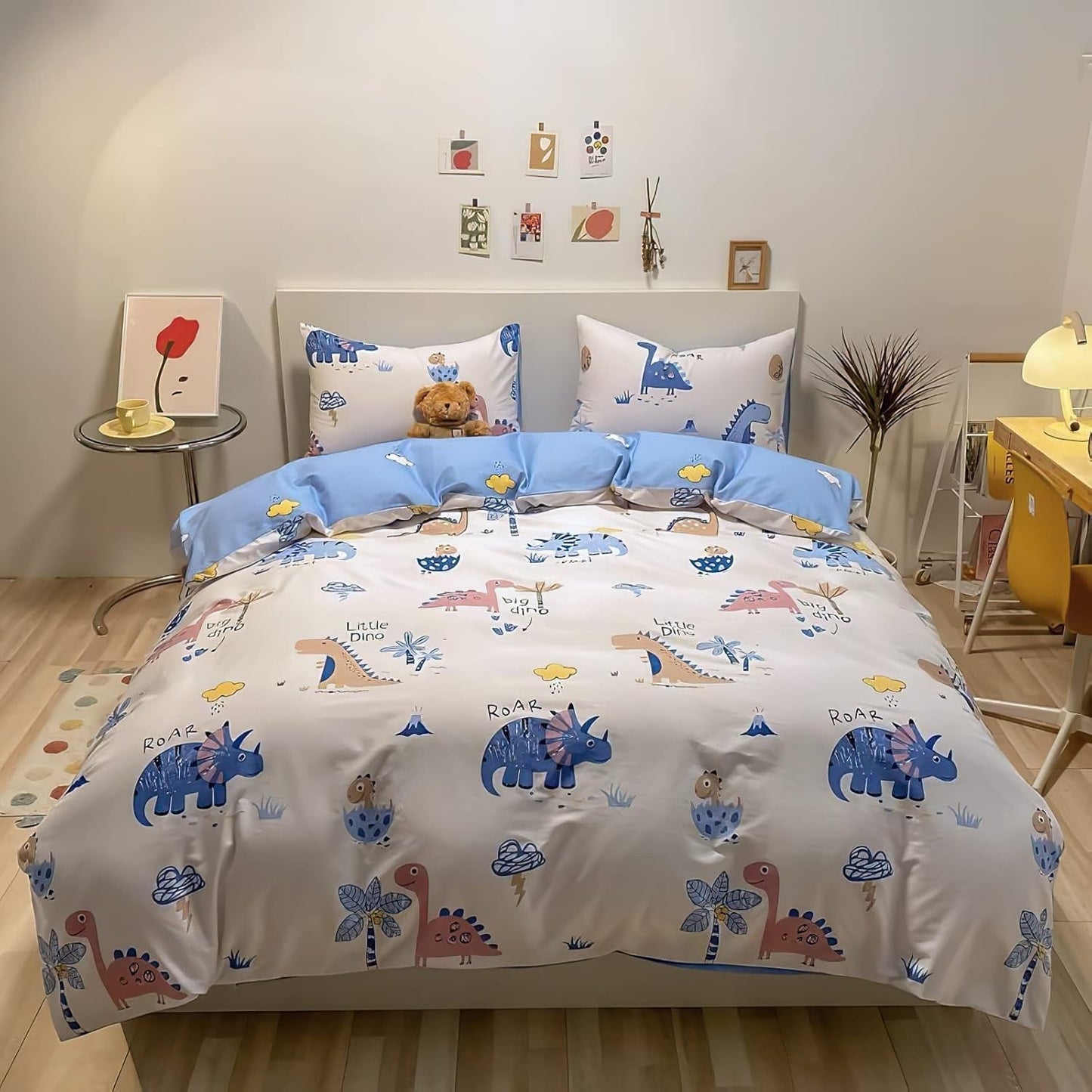 Biancheria da letto per bambini maschietti con varie fantasie, 100% cotone Biancheria da letto per bambini Naty Shop Bianca Con disegno a matita colorata 100 X 135 cm
