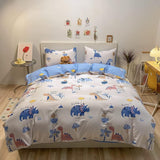 Biancheria da letto per bambini maschietti con varie fantasie, 100% cotone Biancheria da letto per bambini Naty Shop Bianca Con disegno a matita colorata 100 X 135 cm