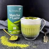 Matcha per latte Miscela di tè verde con zucchero di canna, 400 g, vegano, per 20 porzioni