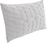 Biancheria da letto italiana MB Home Italia, cuscino, bioceramica, grigio chiaro, 45 x 75 cm Naty Shop cuscini standard