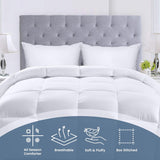 Utopia Bedding FBA_B01JPECQF8 Trapunta matrimoniale, bianco, poliestere, twin Trapunte e trapunte Naty Shop