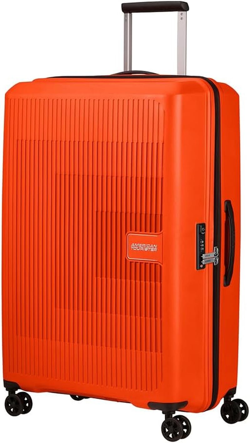 American Tourister Aerostep - Spinner L, Valigia Espandibile, 77 cm, 101,5/109 L, Arancione (Arancio Brillante) Bagagli e attrezzatura da viaggio Naty Shop