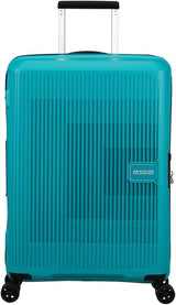 American Tourister Aerostep - Spinner L, valigia espandibile, 77 cm, 101,5/109 L, arancione (arancione brillante) Bagagli e attrezzatura da viaggio Naty Shop Turchese (tono turchese) M (67 cm - 66,5/72,5 L)