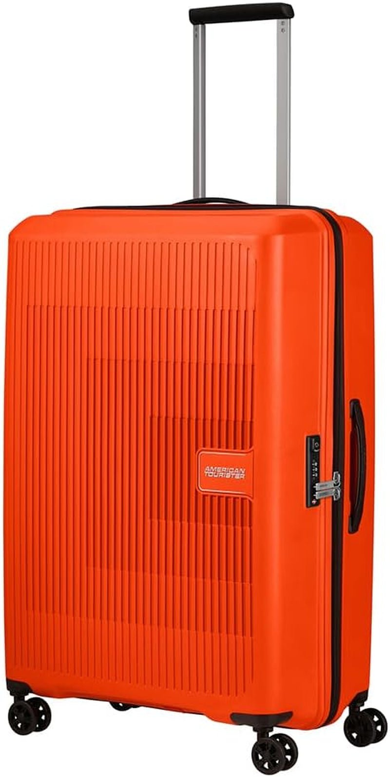 American Tourister Aerostep - Spinner L, Valigia Espandibile, 77 cm, 101,5/109 L, Arancione (Arancio Brillante) Bagagli e attrezzatura da viaggio Naty Shop