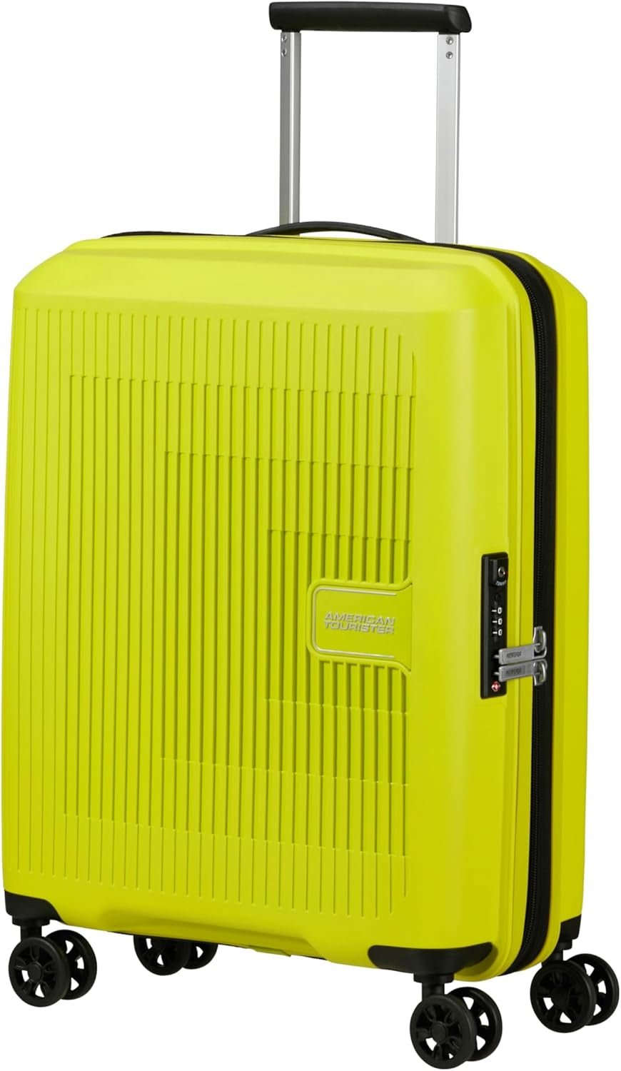 American Tourister Aerostep - Spinner L, Valigia espandibile, 77 cm, 101,5/109 L, Arancione (Bright Orange) - Naty Shop