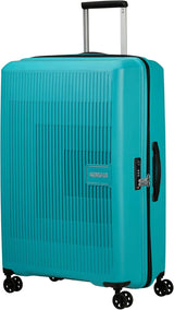 American Tourister Aerostep - Spinner L, valigia espandibile, 77 cm, 101,5/109 L, arancione (arancione brillante) Bagagli e attrezzatura da viaggio Naty Shop Turchese (tono turchese) L (77 cm - 101,5/109 L)
